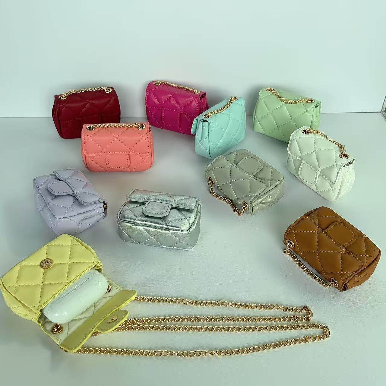 新款菱格耳机包airpods2耳机套小香风链子斜跨3耳机壳通用4代潮牌,服饰配件/皮带/帽子/围巾,包挂件,淘宝优惠券,粉丝福利购,淘宝优惠卷