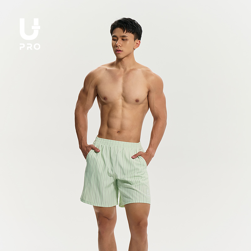 UPRO柚璞条纹居家短裤
