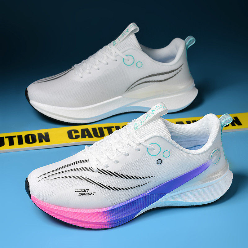 夏季跑步鞋男士女款跑鞋学生初中生青少年中考减震轻便超轻运动鞋