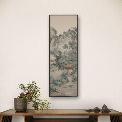 纯手绘禅意水墨画新中式国画