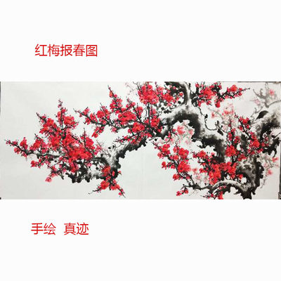 国画字画花鸟真迹书画作品客厅画