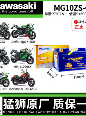 川崎Ninja 250 400 650 Z250 Z400 Z650 Z800 Z900 Z1000电瓶电池