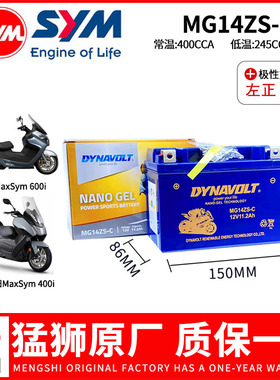 三阳巡弋300 TL500/TL508/FNX150/MAXSYM400i 600i九妹Z300电瓶