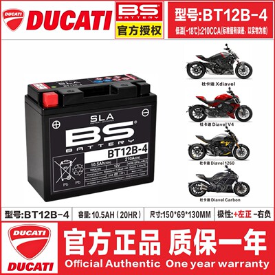 杜卡迪鸰速电瓶猛狮官方正品