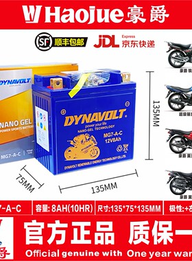 豪爵豪爵骊爽超级骊爽125翼爽DM125E DM150ES锐爽EN125 EN150电瓶