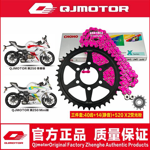 钱江赛250Mini版赛250青春版前后静音链轮大小牙盘征和油封链条