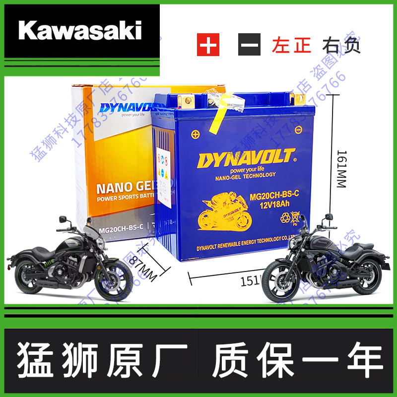 适用川崎火神vn1500 vn1600 vn1700 vn2000摩托车电瓶蓄电池