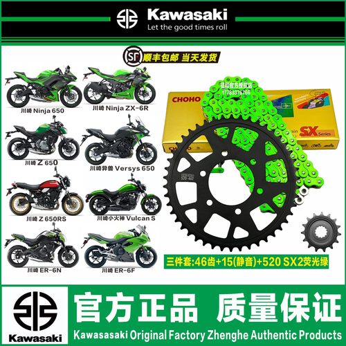 川崎Z650 ninja650 异兽Versys650小火神650牙盘链轮征和油封链条