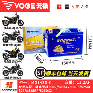 无极原厂300 500 AC DS R RR 525R 525AC 250RR Q250 SR150GT电瓶