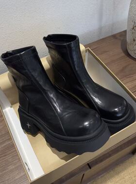 跟高6cm【白鹿同款顶配版四芒星短靴】棒球队长BQ89262