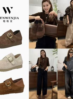 【天花板头层牛皮两穿勃肯鞋】-棒球队长BQ78856跟高5cm