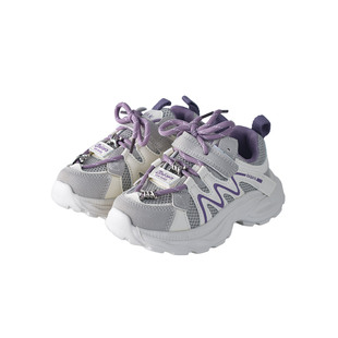 芭芭鸭2026春季新款儿童跑鞋女童运动鞋透气网鞋学生男童老爹鞋子