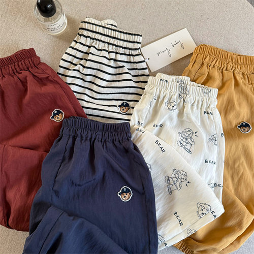 冰凉感~男女宝宝防蚊裤薄款软