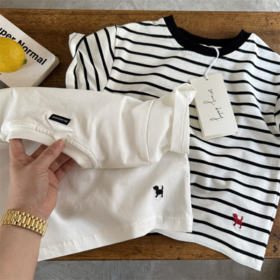 纯棉A类简约风男女宝宝短袖T恤