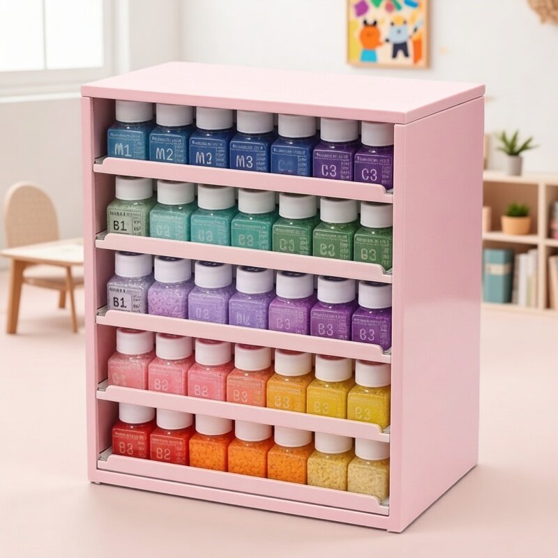 拼豆收纳盒多层桌面收纳柜手工DIY材料整理柜a4纸文件柜