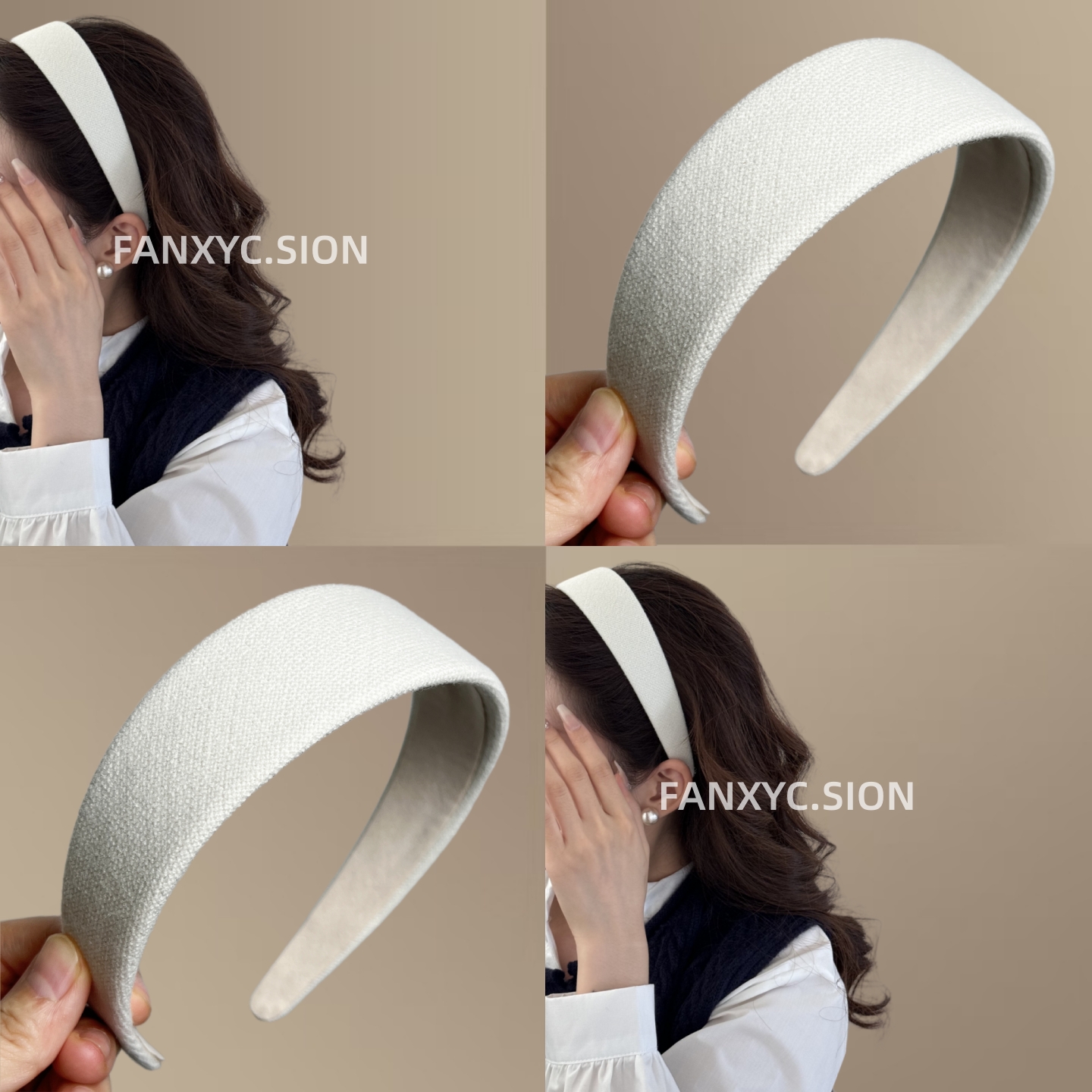 韩系秋冬新款加厚针织温柔发箍