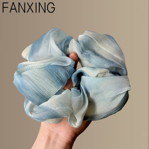 发圈韩系大肠头饰皮筋感发绳旅行发卡扎染雪纺扎高级女头绳新头发