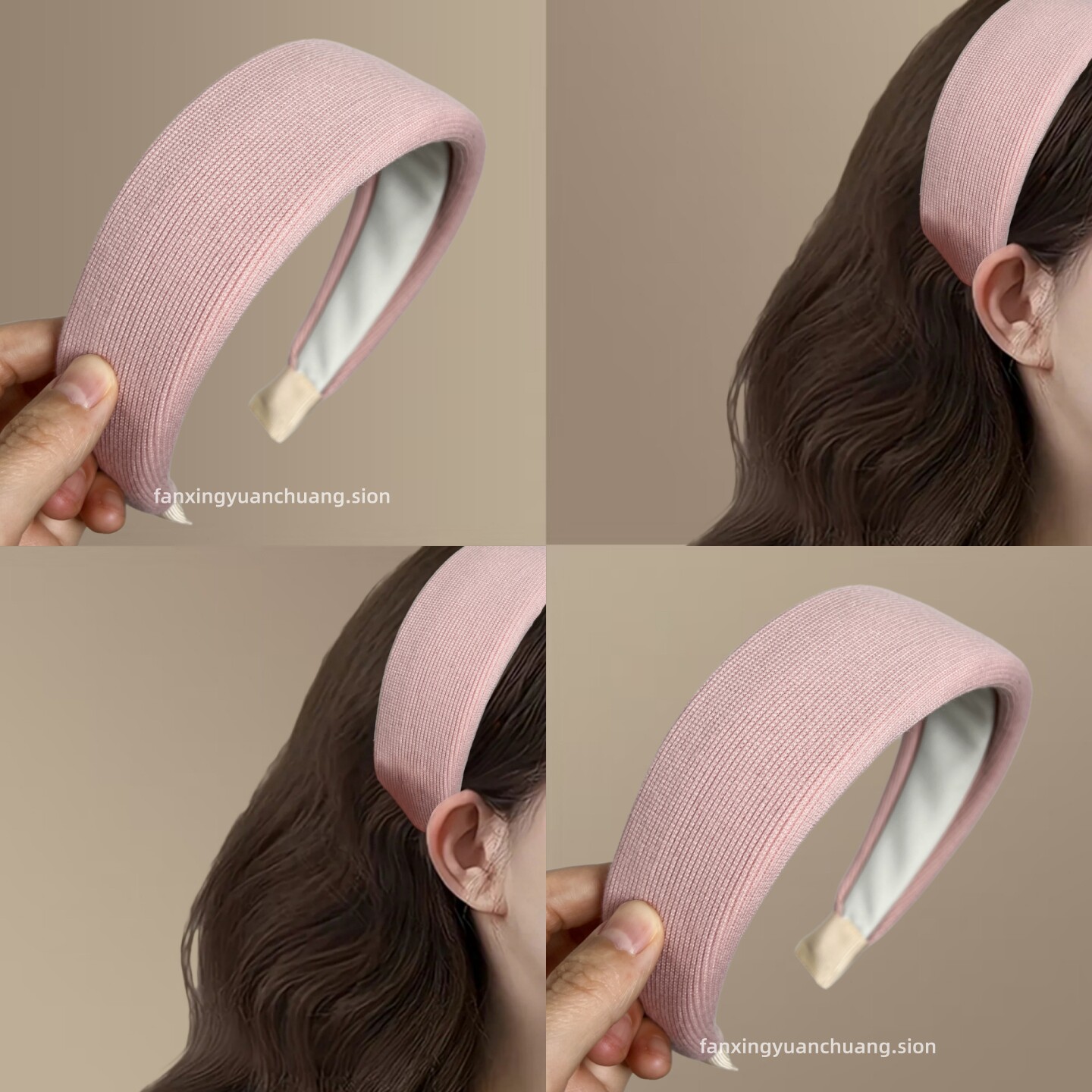 【粉黛佳人】韩系简约奶油色发箍针织宽边头箍高颅顶旅行发卡头饰,户外/登山/野营/旅行用品,旅行发卡,淘宝优惠券,粉丝福利购,淘宝优惠卷