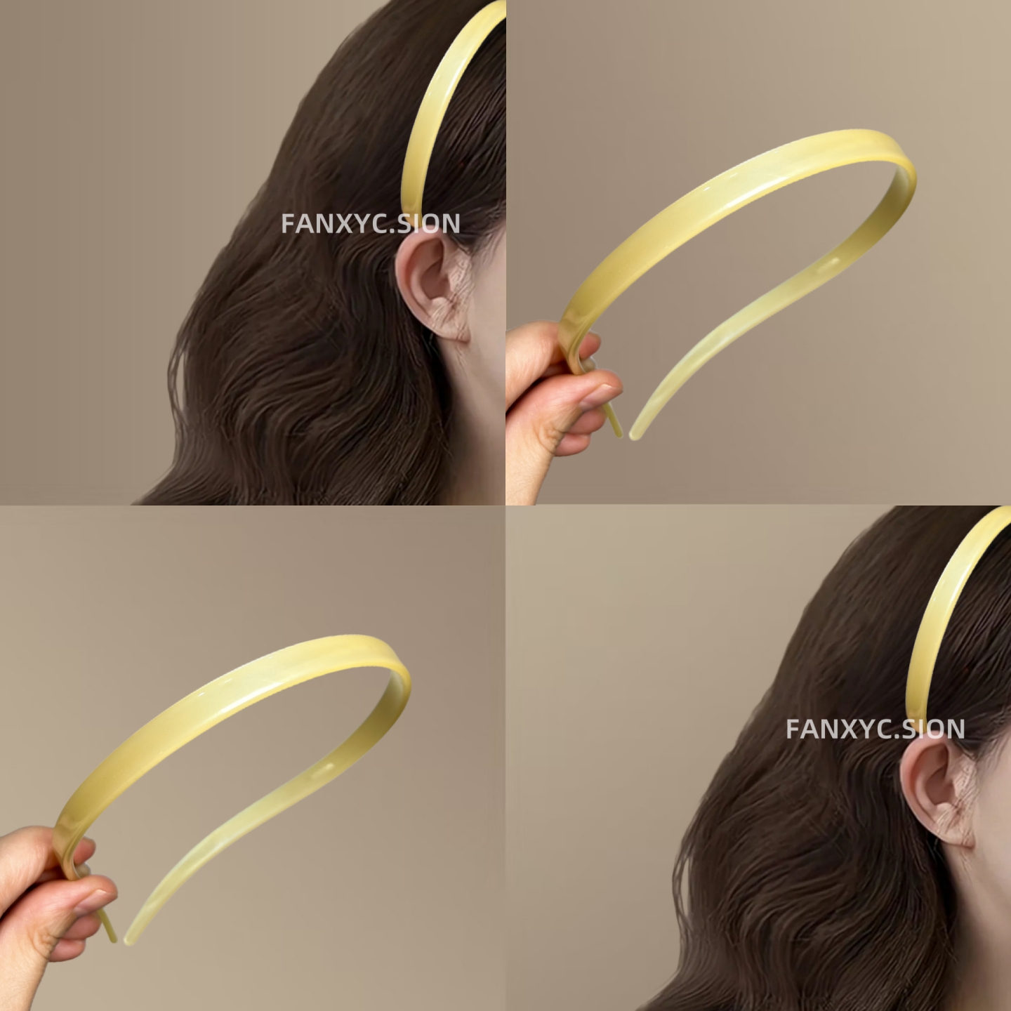 仙气樱花！不夹耳骨眼镜醋酸发箍！高级感头箍2024新款防滑头饰女