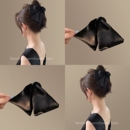 2025新款 头饰简约高级感缎面大号抓夹后脑勺发量多鲨鱼夹发饰发夹