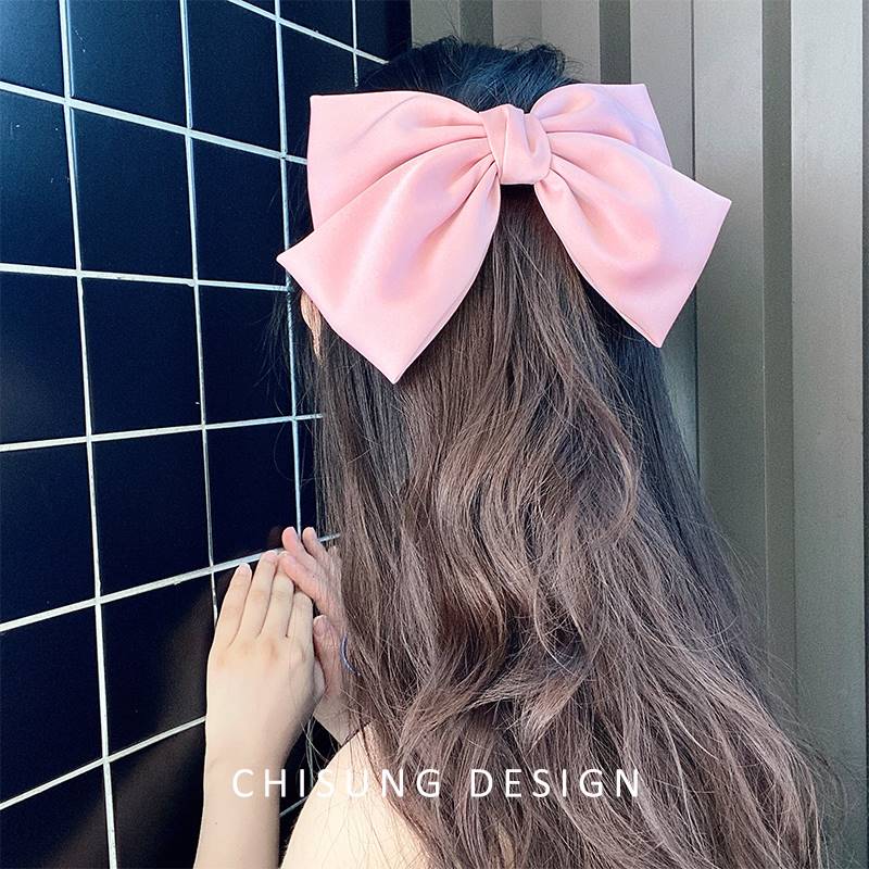 美啦太美啦！~超大网红蝴蝶结发夹超仙弹簧