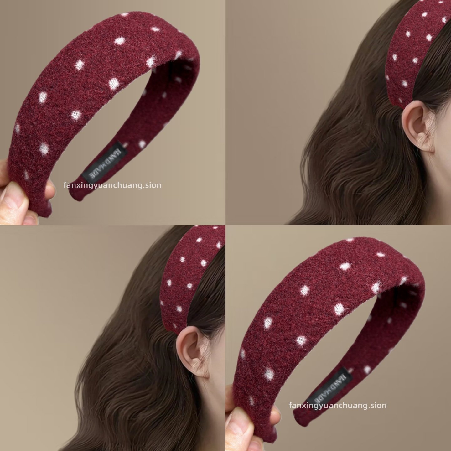 【半糖红豆】新年红色波点发箍款高颅顶气质头箍日常通勤旅行发卡,户外/登山/野营/旅行用品,旅行发卡,淘宝优惠券,粉丝福利购,淘宝优惠卷