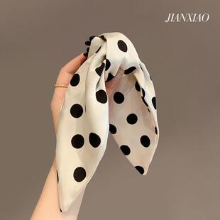 玫瑰的故事刘亦菲黄亦玫同款波点马尾抓夹蝴蝶结发夹盘发鲨鱼夹女