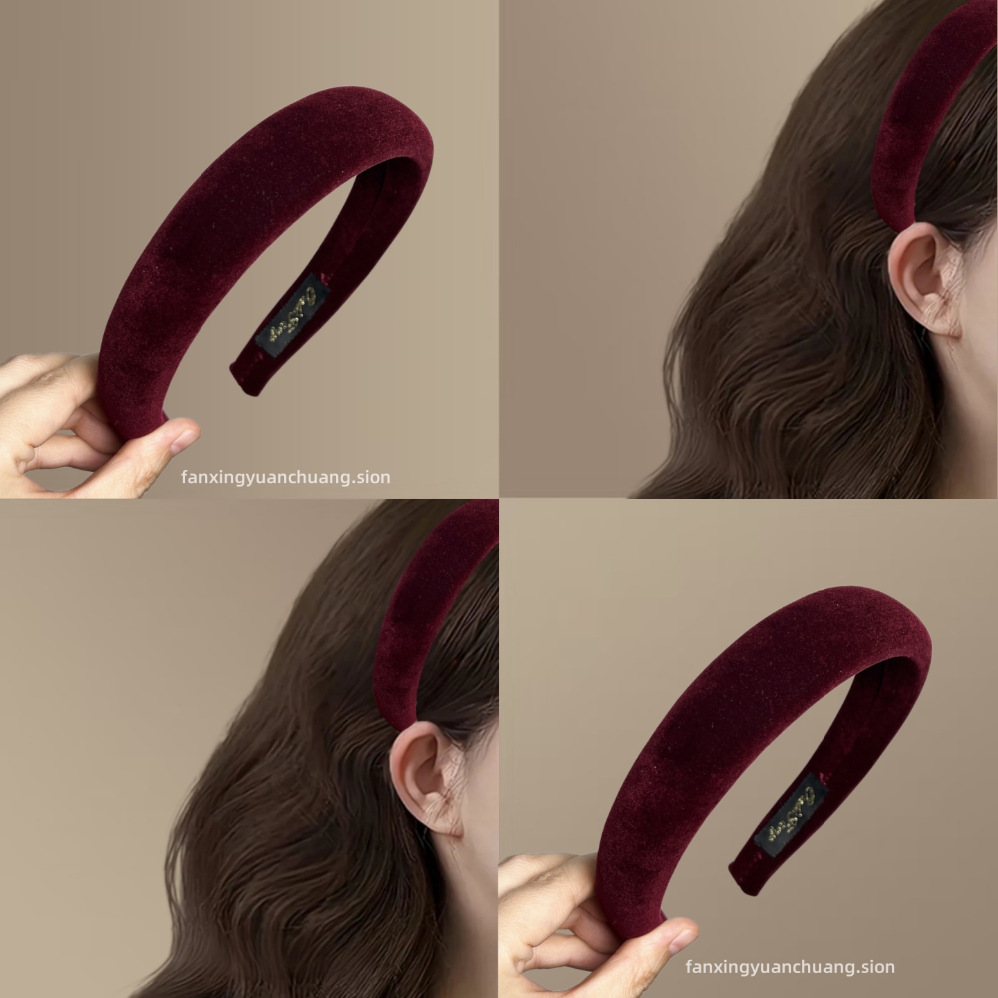 韩版秋冬新色系丝绒海绵发