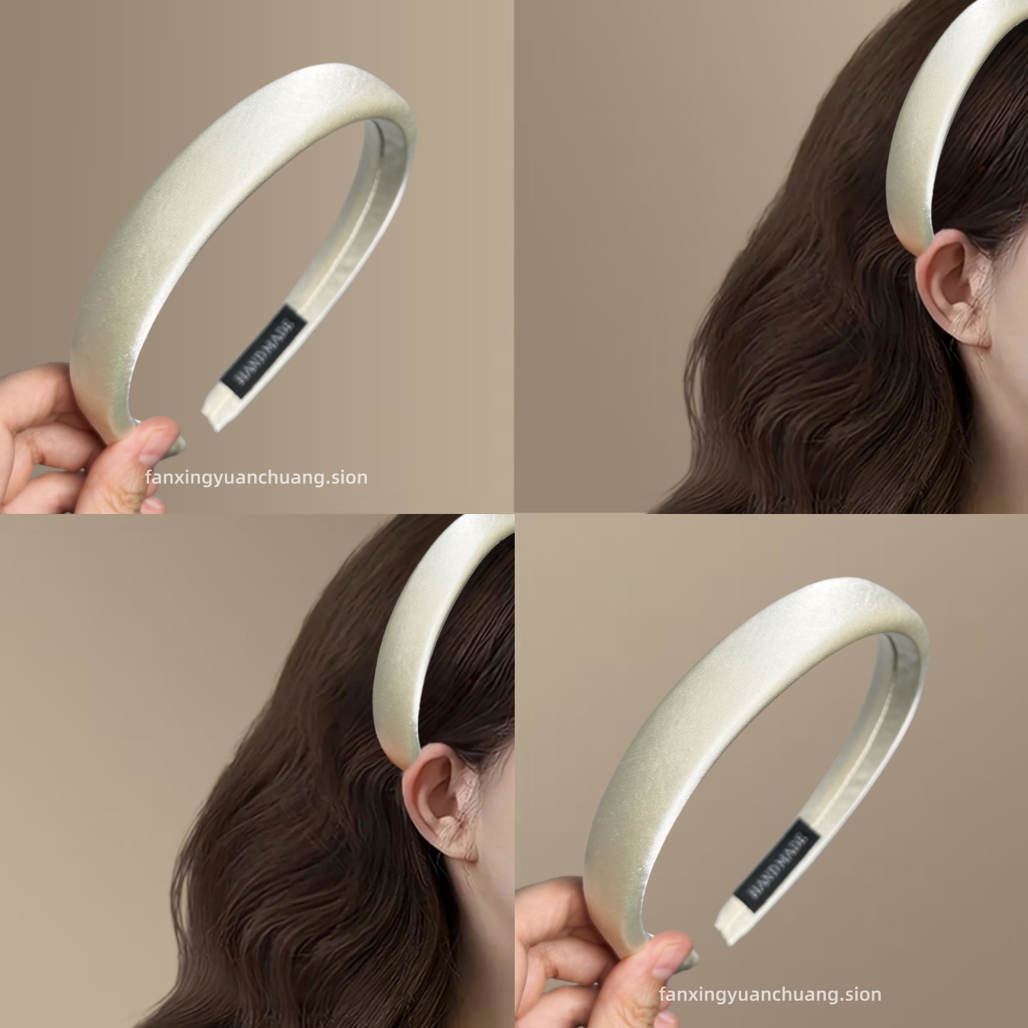 高级感复古缎面细边海绵发