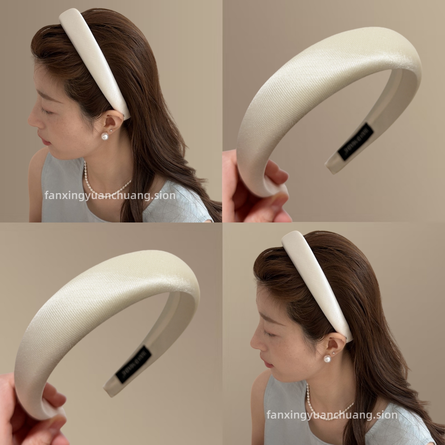 韩版气质宽边缎面发箍简约