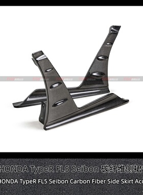 适用于本田思域TypeR FL5 Seibon碳纤维前加装件侧裙饰条侧裙包角