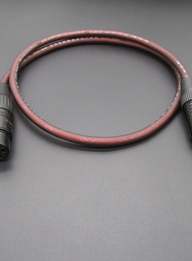 6.35大二芯转卡农公/母音频线 6.5单声道转卡农 功放话筒麦克风线