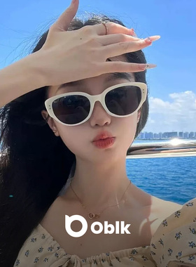 偏光高级感大框猫眼海边墨镜