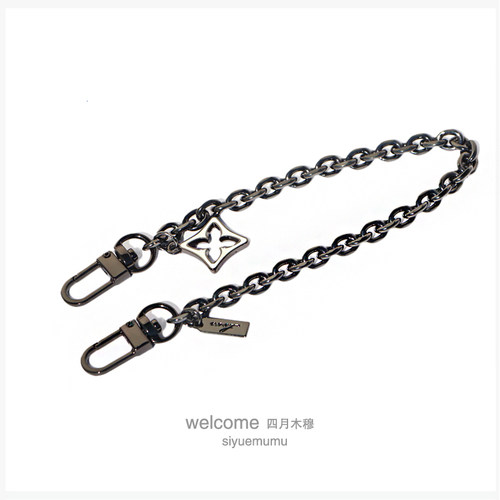 枪黑色7MM链挂饰O形小包延长链手机壳链条短链包挂链包金属包饰链