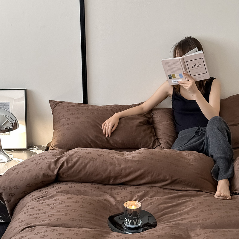 A类长绒棉亲肤裸睡床单被套