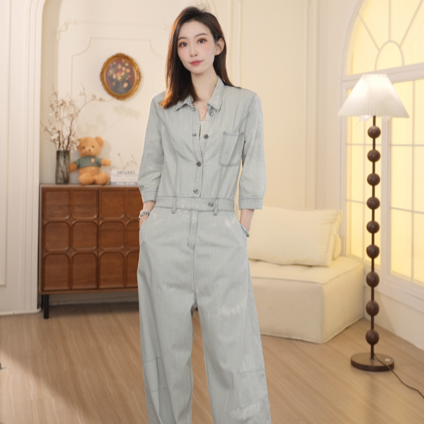 Basic House/百家好25春夏新气质显瘦时尚百搭连体服B0185B55582