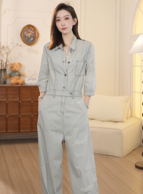 Basic House/百家好25春夏新气质显瘦时尚百搭连体服B0185B55582