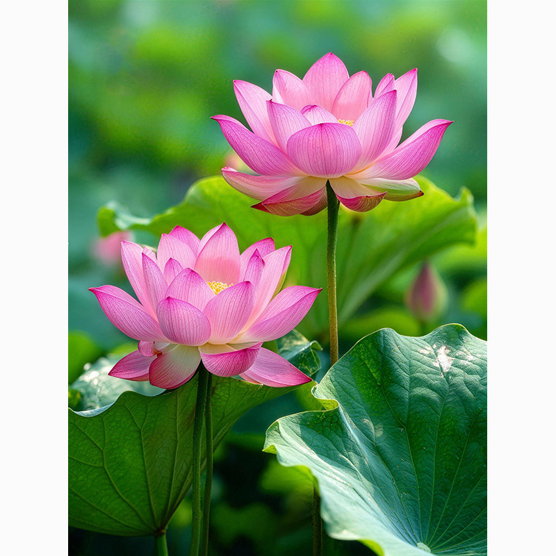 厨房荷花净秽卫生间装饰画客厅画现代装饰画
