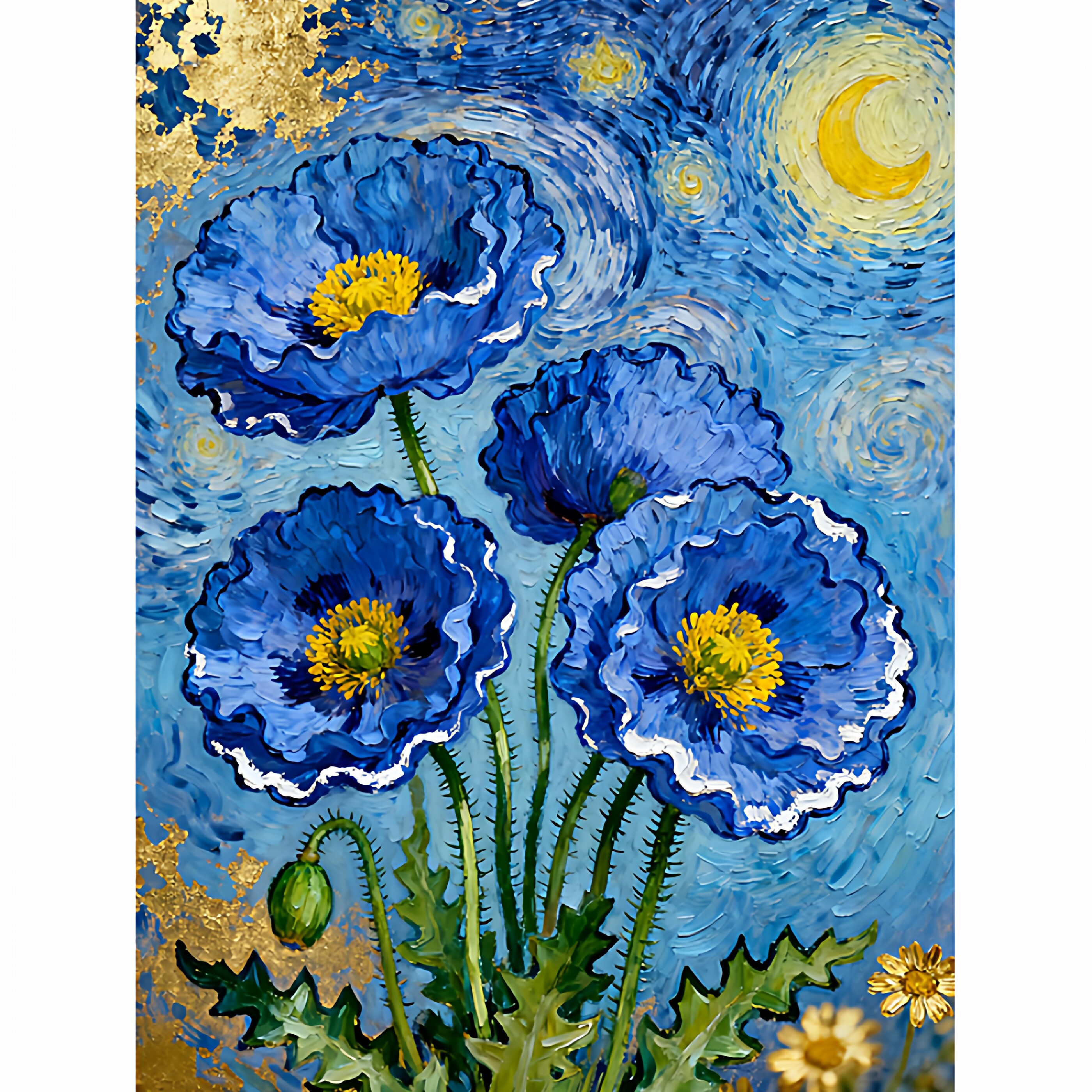 梵高星空电视柜桌面摆画客厅装饰画油画风格餐厅壁画沙发背景墙壁