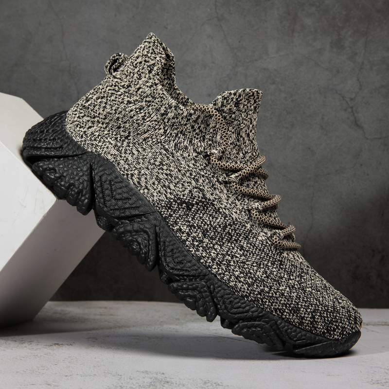 超轻超软踩屎感爆米花底网面鞋