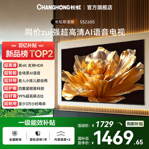 长虹欧宝丽55Z60S4K智能语音