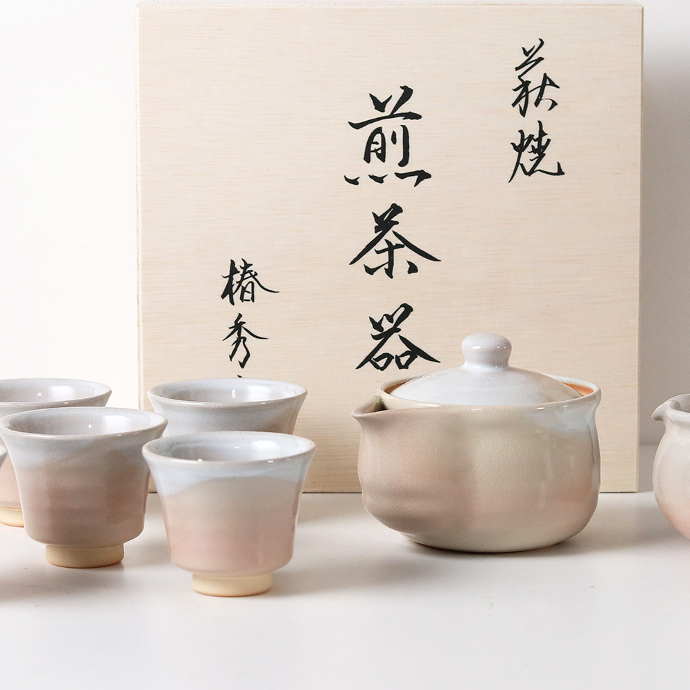 日本萩烧复古侧把壶手作功夫茶具