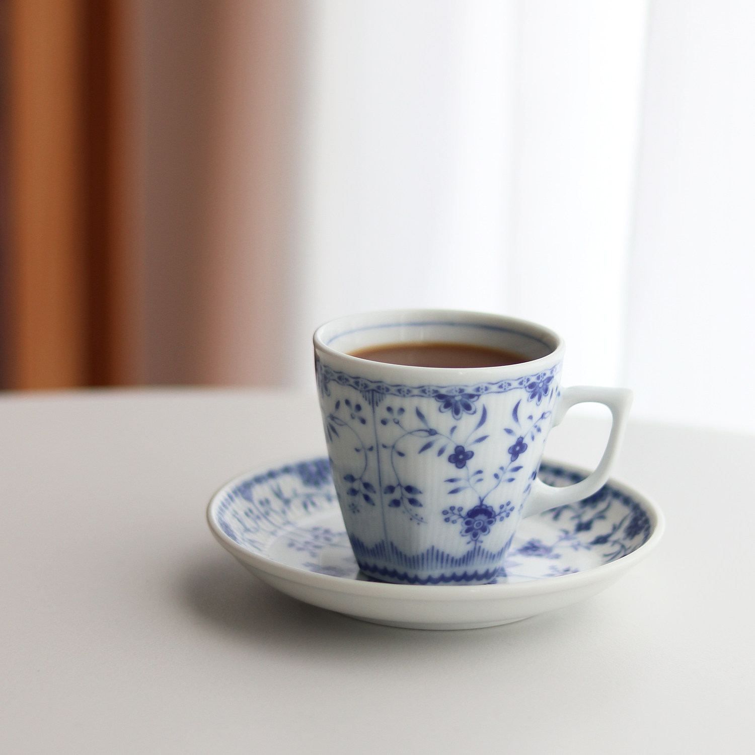 日本进口复古美浓烧咖啡杯碟