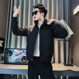 F212-P138控178社会小伙立领棉衣外套潮流修身棉服男卡其1，男装棉衣，电商A346
