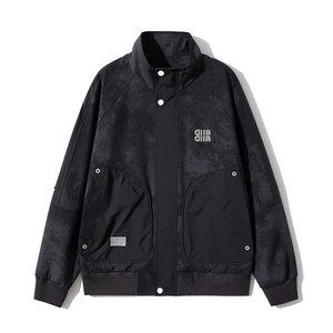 J263-P108控148 秋冬新款社会小伙店主风潮男夹克外套 黑1图片