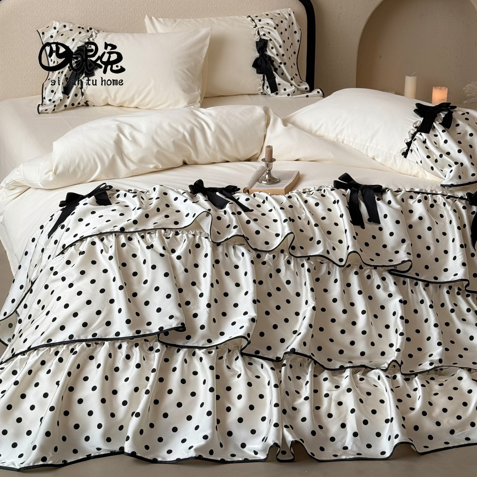 芭蕾少女︱法式全棉磨毛四件套