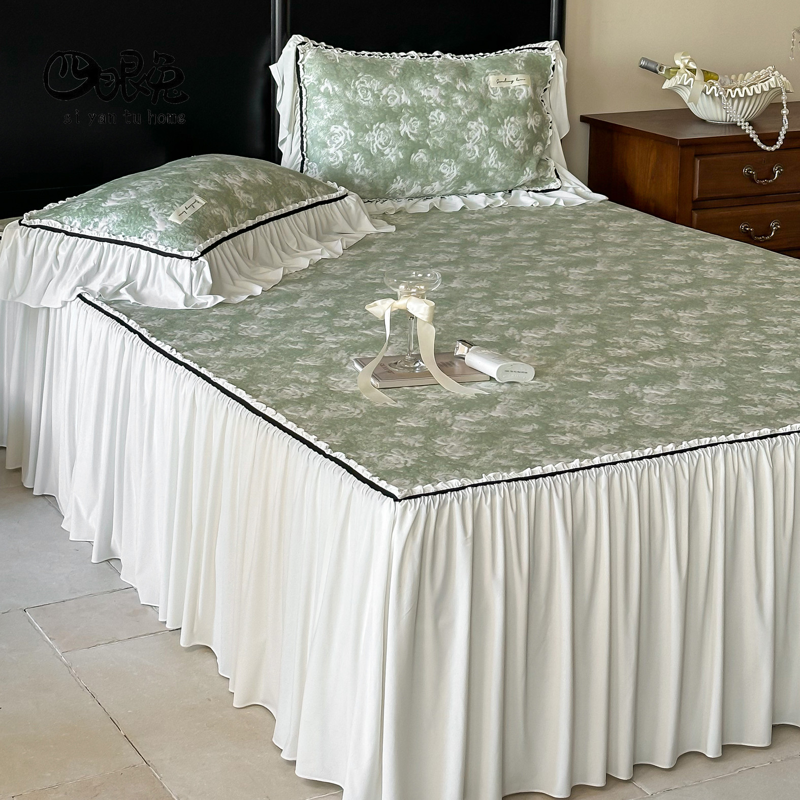 畅意夏野︱冰丝提花凉席三件套