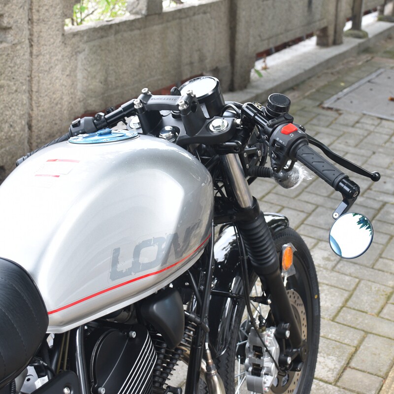 龙嘉v咖改装250复古分离把37mm复古车龙头铝合金可调节手把管车把