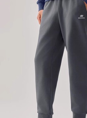 Skechers斯凯奇秋冬男士舒适保暖抗静电休闲百搭束脚长裤L425M070