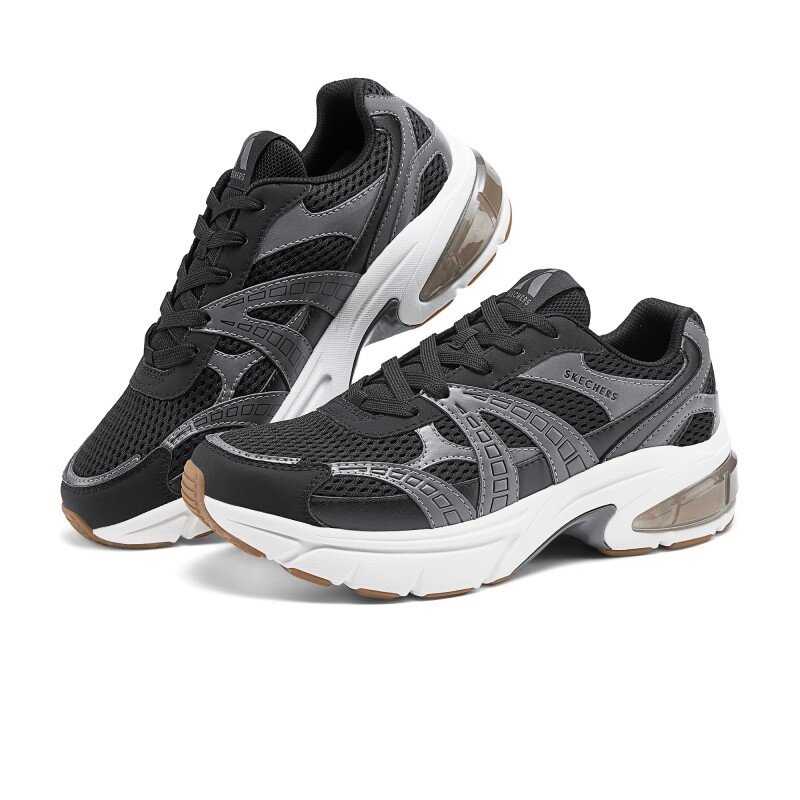 Skechers斯凯奇新款男士舒适透气经典百搭休闲复古慢跑鞋183215